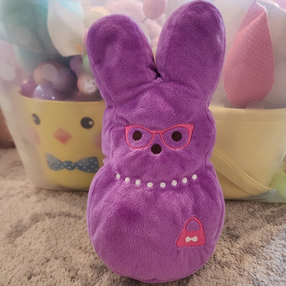 Peeps Purple Easter Bunny Plush Toy 12 inch